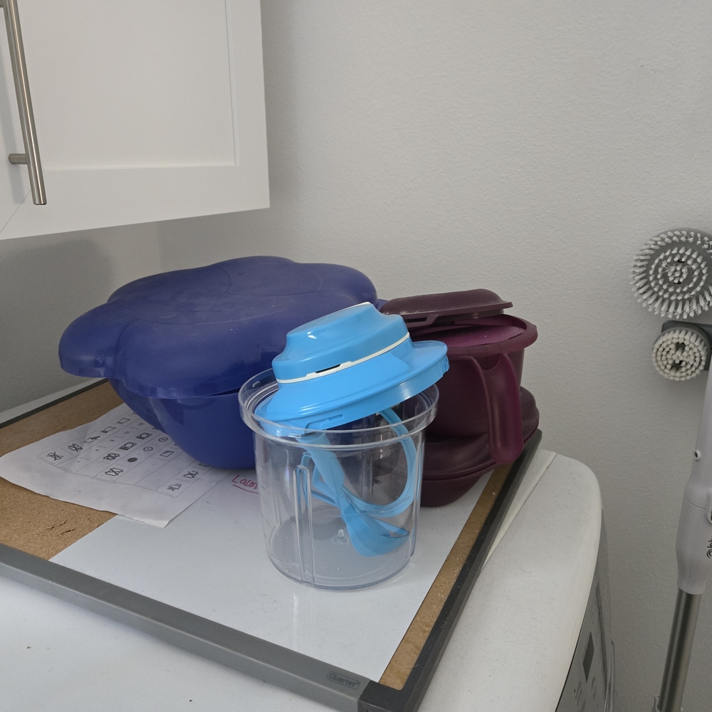 Tupperware Purple and Blue Kitchen Storage Set